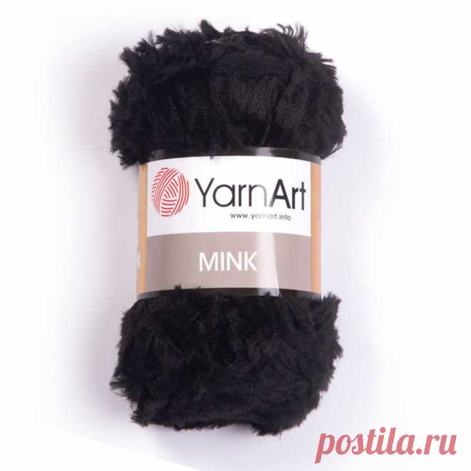 75м/50гр-Пряжа YarnArt Mink 346 черный Пряжа YarnArt Mink 346 черный, производитель , назначение , купить по цене 115.00 руб. с доставкой по Новосибирску и области, Москве, СПБ, всей России удобным способом - Стелла Арт.