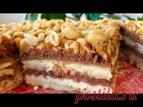 Торт Без Выпечки  А-ля СНИКЕРС | На Большую Компанию