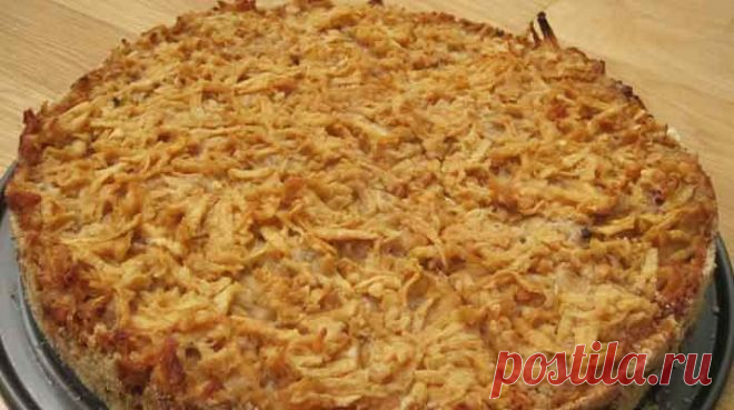 Яблочный пирог «3 стакана» - Сочная начинка и хрустящая сахарная корочка! - Детская кухня