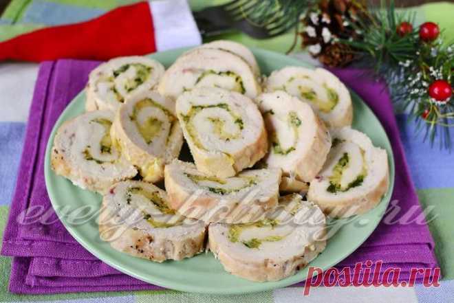 Куриный рулет, рецепт с фото в духовке в фольге