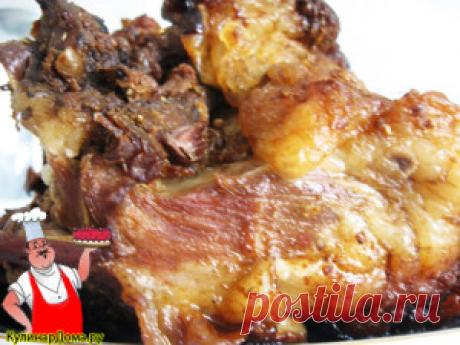 Рецепт «Баранья нога ,запеченная в фольге».