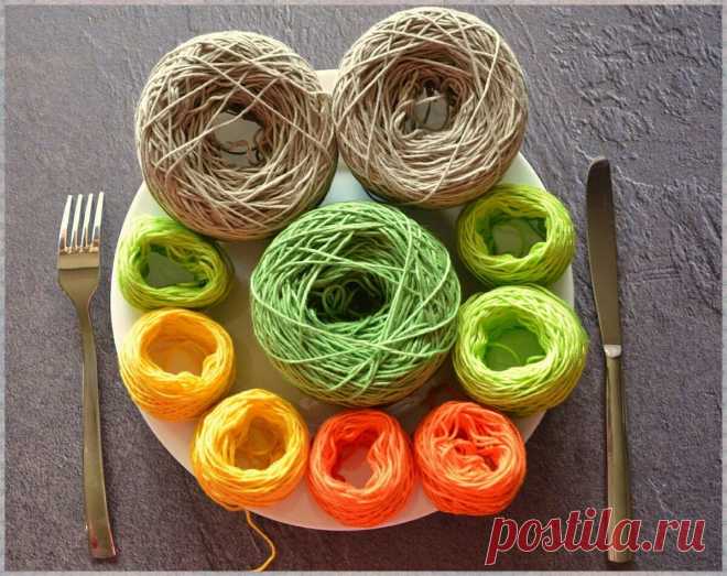 Вот куда можно деть остатки пряжи помимо мусорки | Ольга knits спицами и крючком | Яндекс Дзен