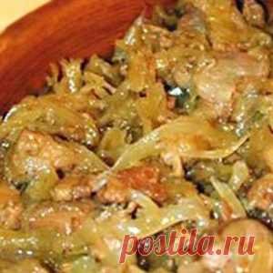 Вкуснейший бигос из свежей капусты с мясом. Только от одного вида захлебнешься слюной