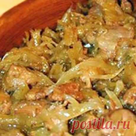 Вкуснейший бигос из свежей капусты с мясом. Только от одного вида захлебнешься слюной