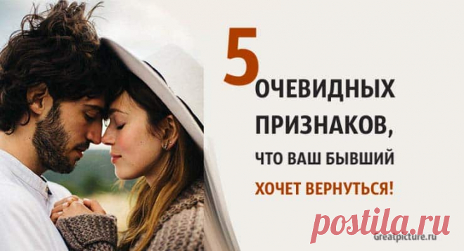 5 очевидных признаков того, что ваш бывший хочет вернуться! 5 очевидных признаков того, что ваш бывший хочет вернуться!Если ваш бывший хочет, чтобы вы вернулись, это будет легко понять по этим призна
