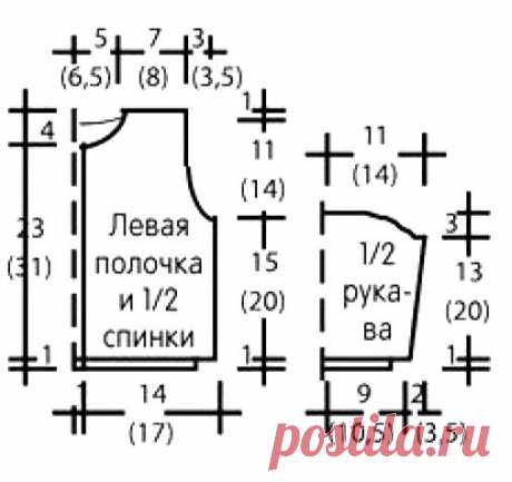 Кофта для малыша с вертикальным узором схема » Люблю Вязать