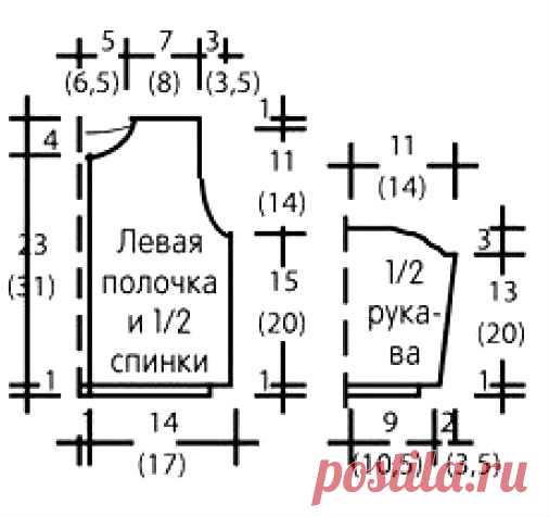 Кофта для малыша с вертикальным узором схема » Люблю Вязать