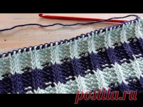 Tunisian Crochet Rib Stitch - Knit & Purl
