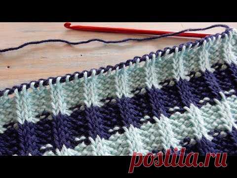Tunisian Crochet Rib Stitch - Knit & Purl