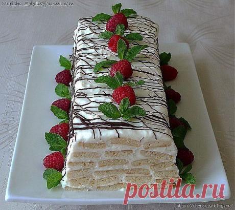 Торт "Медовое полено".