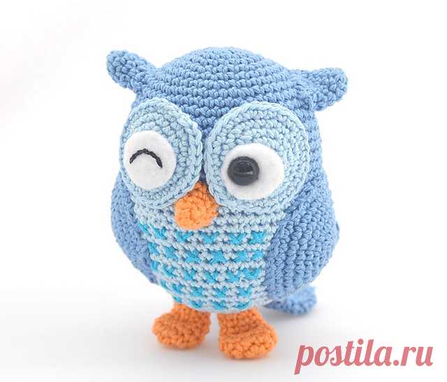 Сова амигуруми. Схемы и описания для вязания игрушек крючком!