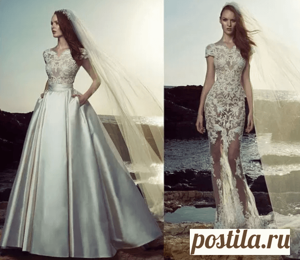 Свадебные платья красного цвета - фото