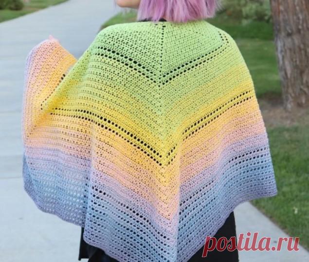 Шаль на осень своими руками — 5 схем для вязания | Креаликум