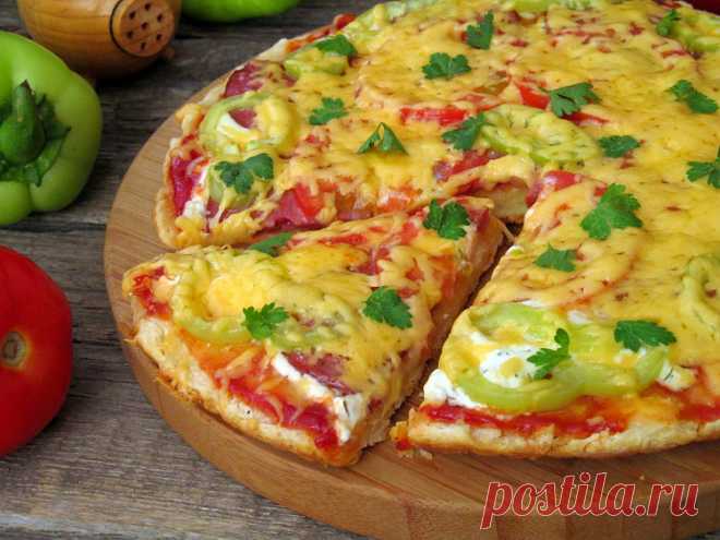 Быстра пицца на сковороде - Секрет вкуса - sekretvkusa.ru.com
