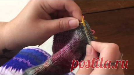 Knitting with curved DPN knitting needles