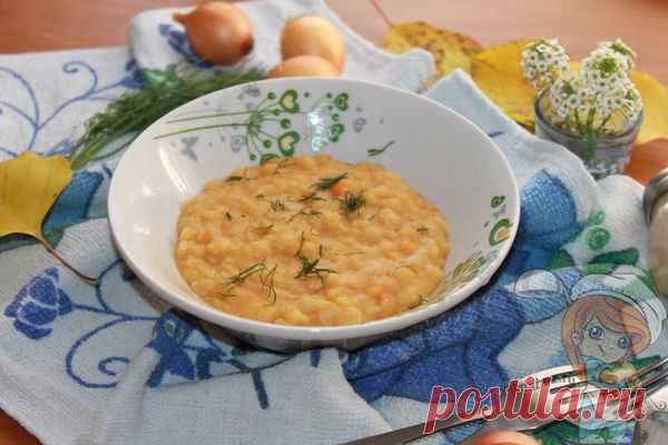 Гороховая каша с луком и морковью - старинный русский рецепт