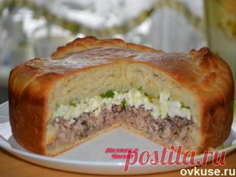 Пирог с рыбой, яйцом и зеленым луком - Простые рецепты Овкусе.ру