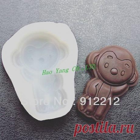 Силиконовая форма для шоколада, мастики, изомальта Обезьяна.