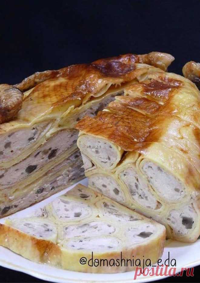 Курица, фаршированная блинами - покроковий рецепт з фото. Автор рецепта Людмила 🇺🇦 . - Cookpad