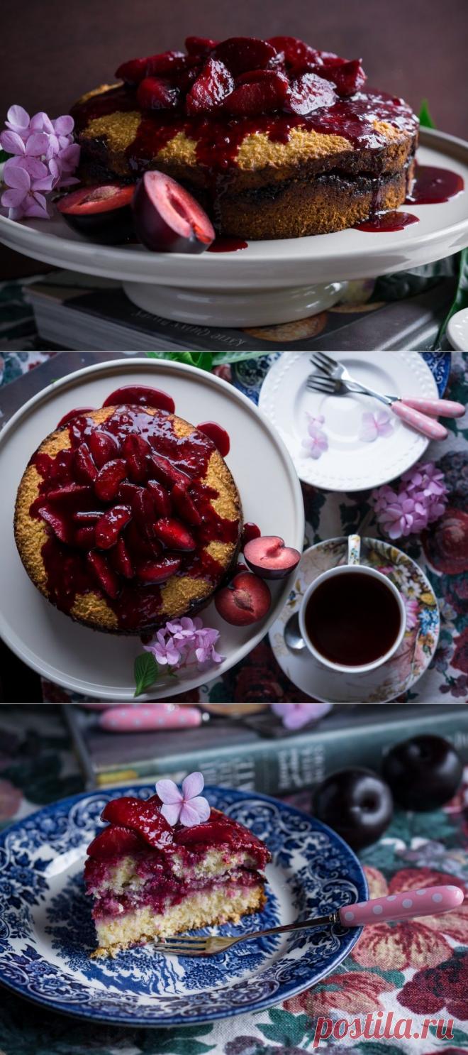 Сливовый пирог без муки » Рецепты » Кулинарный журнал Насти Понедельник. Кулинарные рецепты с фото.