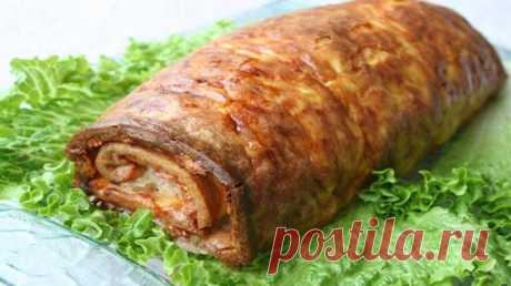 Яично-мясной рулет