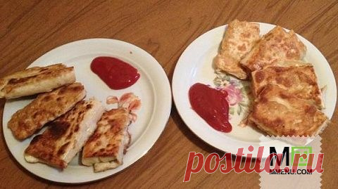 Рулетики из лаваша с плавленым сыром - кулинарный рецепт. Миллион Меню
