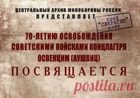 Минобороны опубликовало документы о тех, кто на самом деле освобождал Освенцим