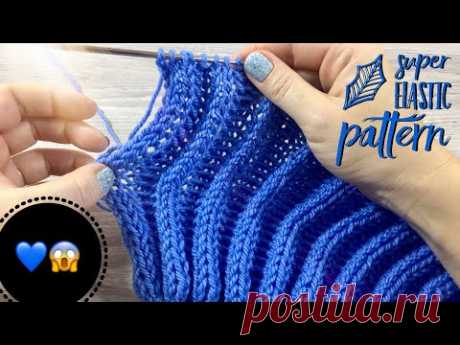 Вяжем СУПЕРЭЛАСТИЧНУЮ ОБЪЕМНУЮ РЕЗИНКУ 2Х2 / КРОМОЧНЫЕ / SUPER ELASTIC PATTERN