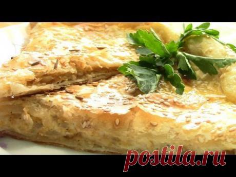 Сырный пирог.Слоеный пирог с сыром. - YouTube