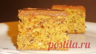 Обалденный тыквенно-ореховый пирог в молочном шоколаде Безумно вкусно!