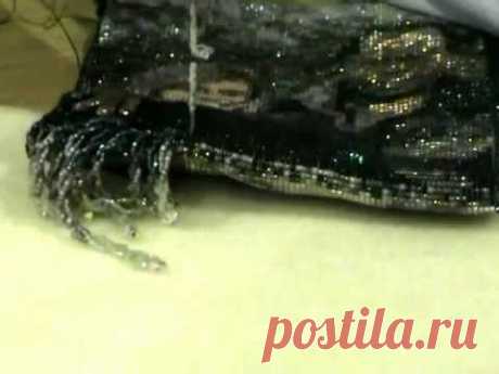 Beaded twisted fringe