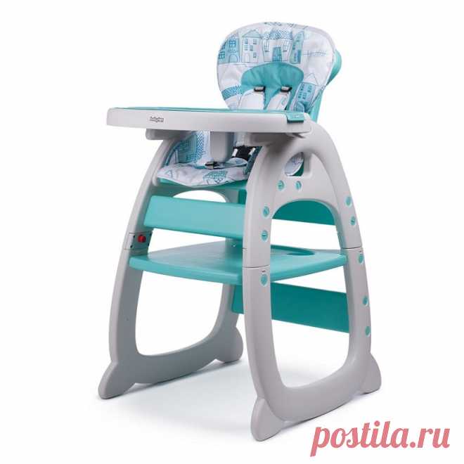 Стульчик для кормления 2 в 1 Babyton City 505 Стульчик 2 в 1 Babyton предназначен не только для кормления малыша. Он разбирается на полноценный стул и стол, и вы сможете использовать его на протяжении нескольких лет.