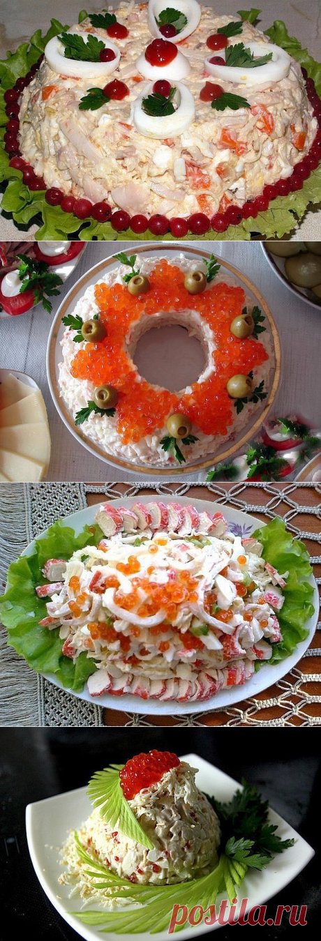 салаты с кальмарами