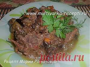 Мясо, тушеное в пиве в мультиварке |