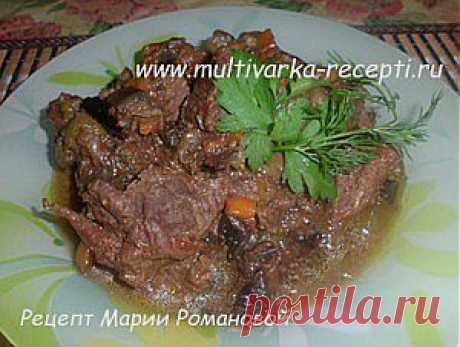 Мясо, тушеное в пиве в мультиварке |
