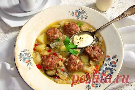 Суп с фрикадельками самый вкусный рецепт — Кулинарные рецепты с фото