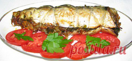 Фаршированная рыба, запеченная в духовке