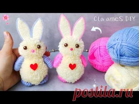 🐰 Символ 2023 КРОЛИК ❤️ Подарок который Понравится Всем 🐰 Сделать Очень Просто - Заяц из Пряжи