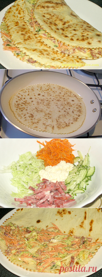 Лепешка с начинкой/Сайт с пошаговыми рецептами с фото для тех кто любит готовить