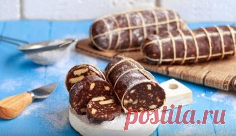 Шоколадная Колбаса из Печенья со Сгущенкой Шоколадная колбаса из печенья со сгущенкой - подробный пошаговый рецепт с фото+видео. Этот рецепт десерта получется очень вкусным.