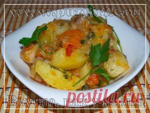 Тушеный картофель в мультиварке