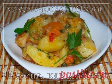 Тушеный картофель в мультиварке