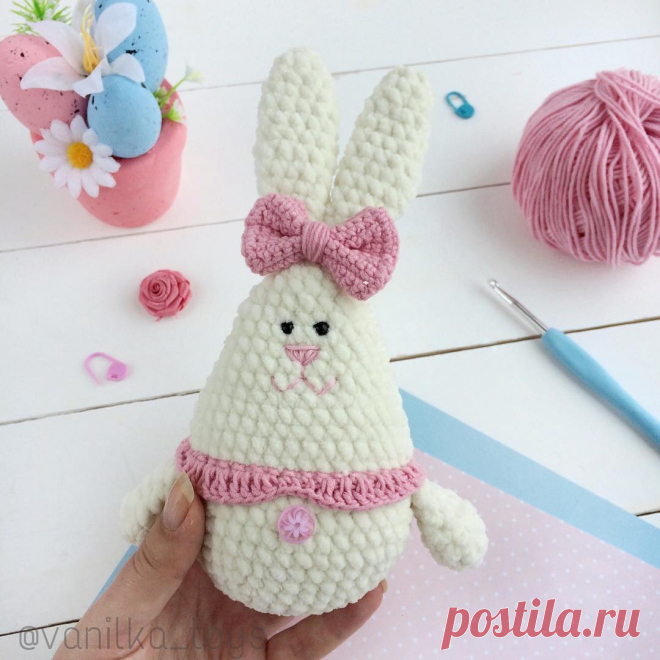 Пасхальный зайчик амигуруми | Схемы амигуруми
