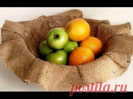 Мешковина Украшение своими руками Украшение и декор дома мешковиной - YouTube