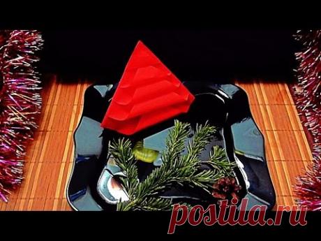 Украшения из салфеток! Елочка! Decoration of serviette! Christmas tree! - YouTube