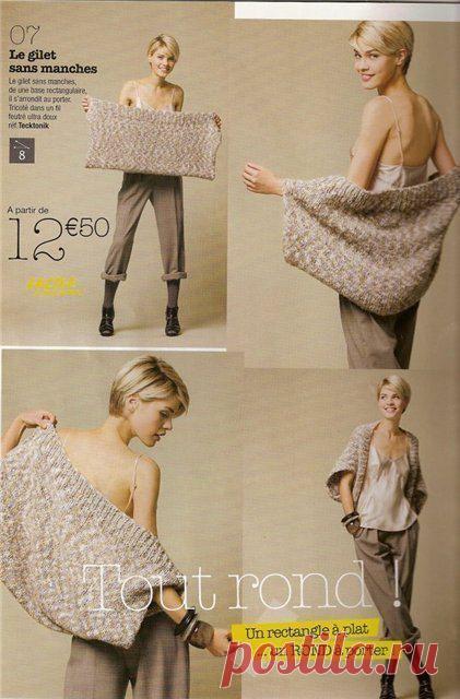 Вязаная накидка (Diy) / Вязание / ВТОРАЯ УЛИЦА