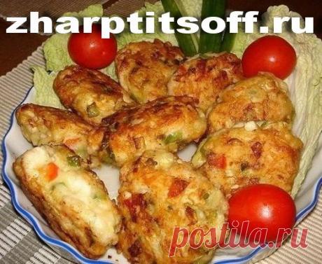 Куриные котлеты сырно-овощные