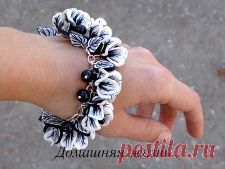Черно-белый браслет из полимерной глины &amp;#8212; мастер-класс | ДОМАШНЯЯ ЖИЗНЬ
