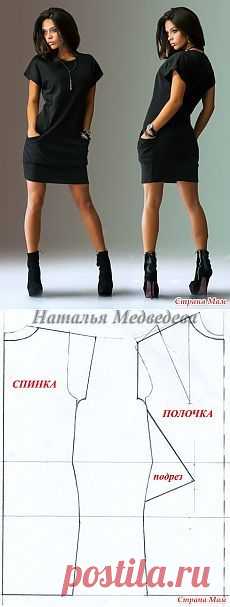 (140) Cortar y coser vestidos de silueta recta, con mangas cortas y grandes bolsillos - casa las mamás | выкройки