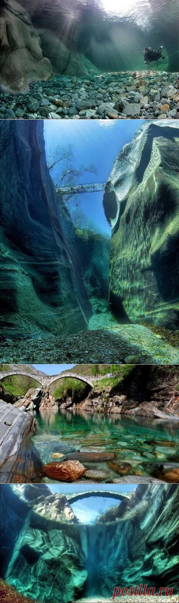 Верзаска - очень прозрачная река